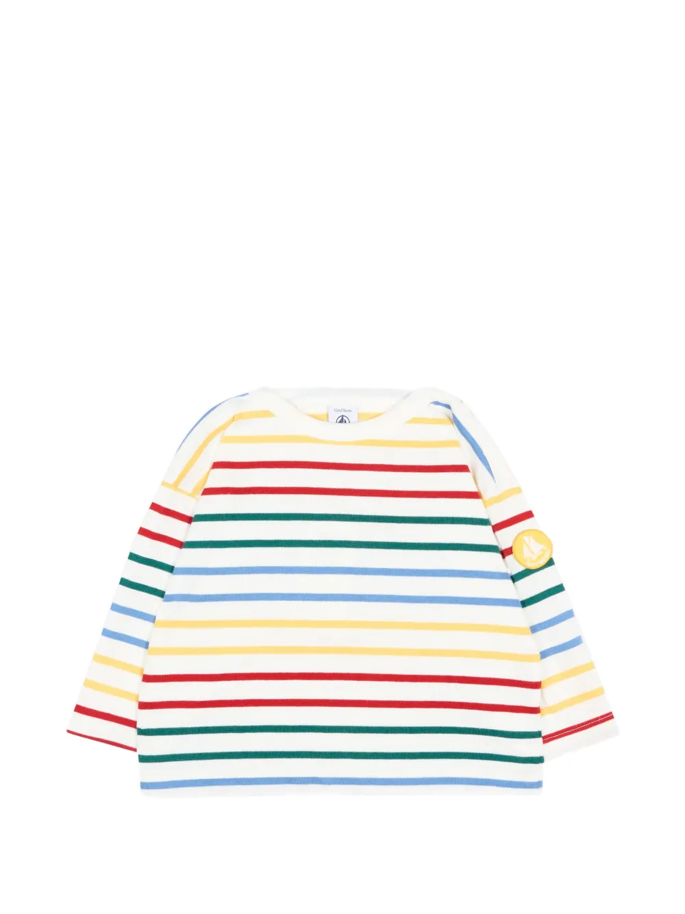 Petit Bateau horizontal-stripe long-sleeve T-shirt - Bianco