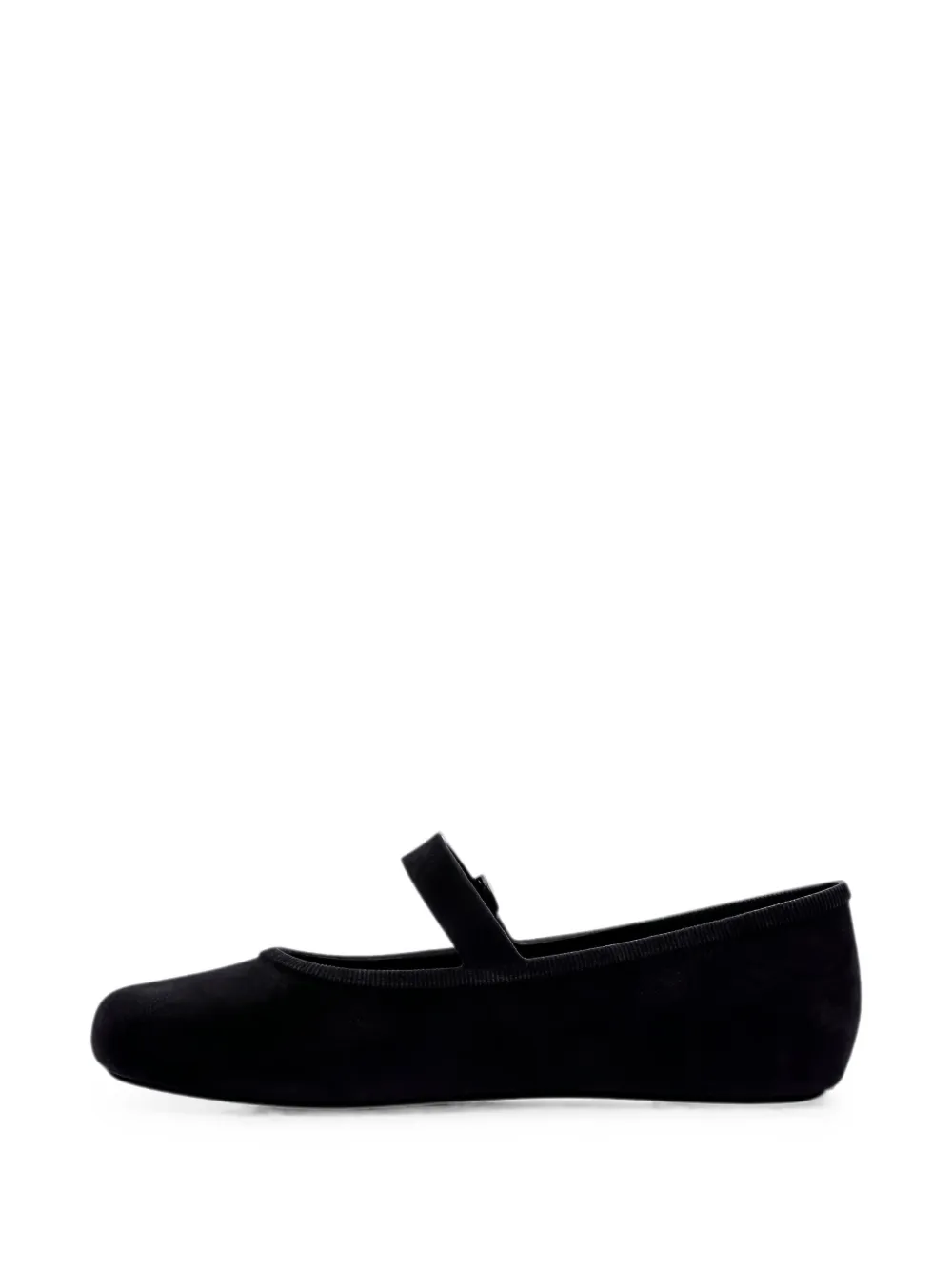 Melissa Soft ballerina's met fluwelen effect en gespsluiting Zwart