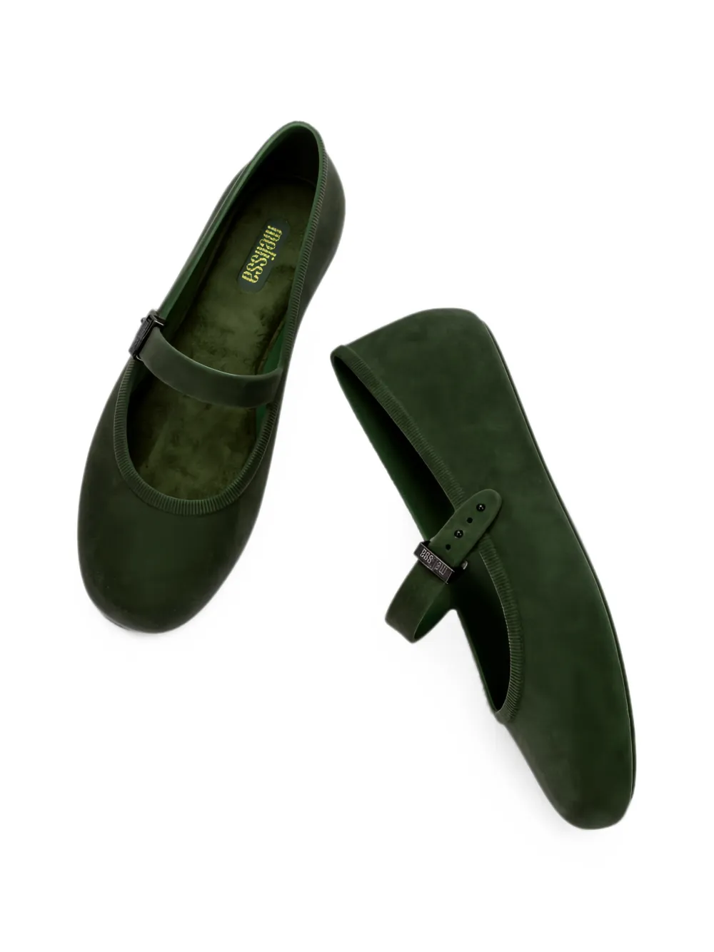 Melissa Soft Ballerina fluwelen ballerina's Groen