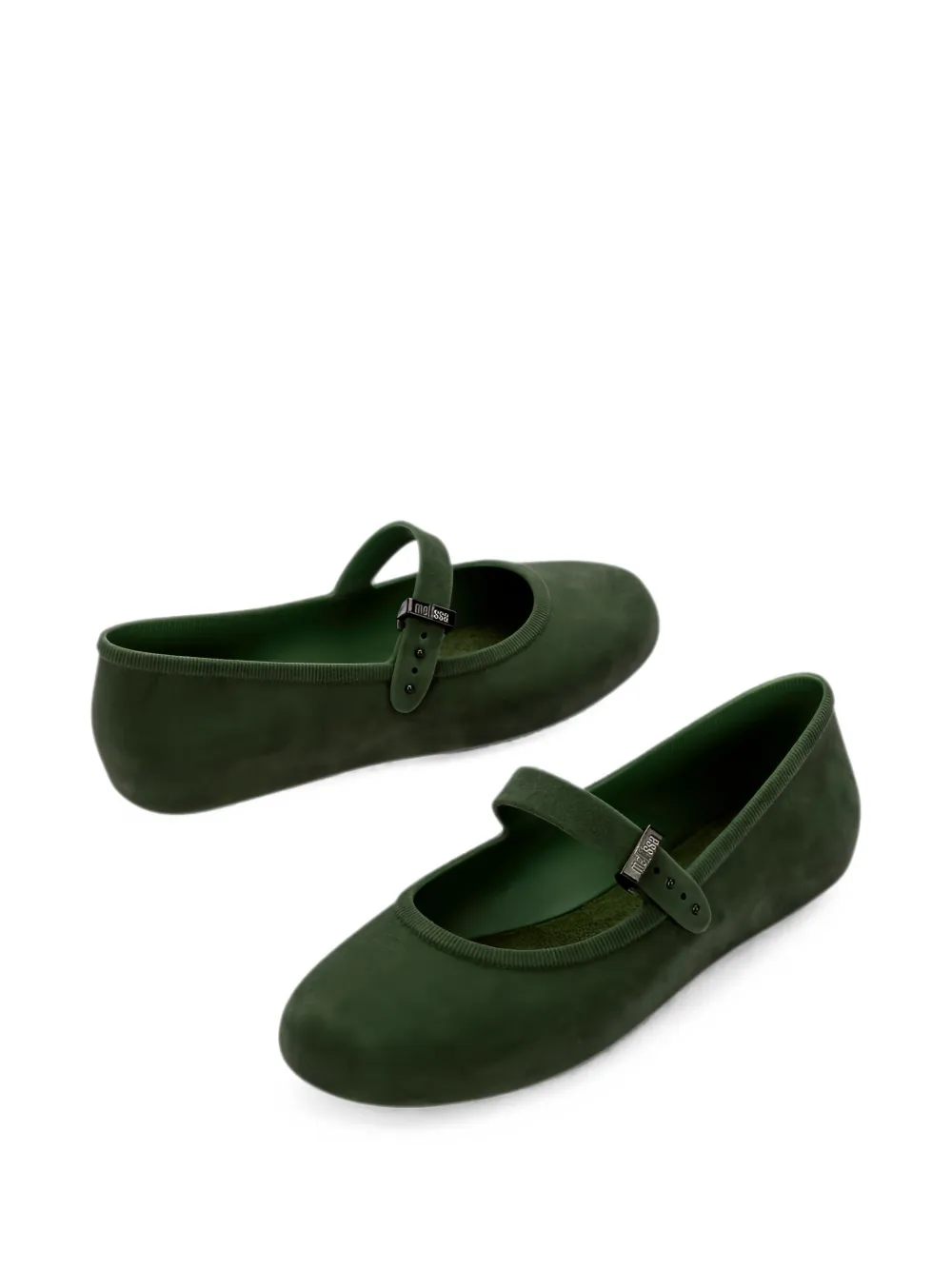 Melissa Soft Ballerina fluwelen ballerina's Groen