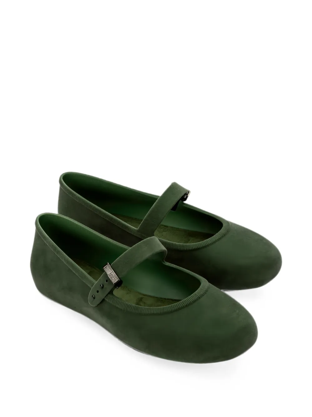 Melissa Soft Ballerina fluwelen ballerina's Groen