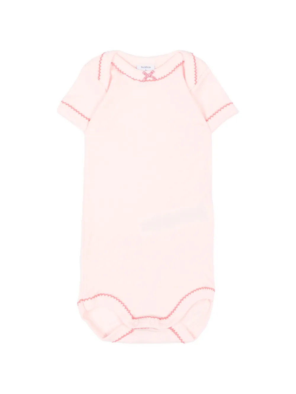 Petit Bateau Drie rompers met bloemen-print en strik-detail Beige