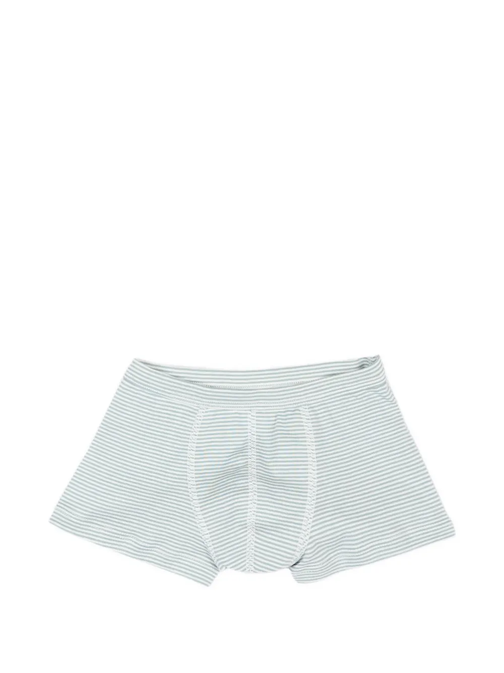 Petit Bateau Drie gestreepte boxershorts met draken-print Wit