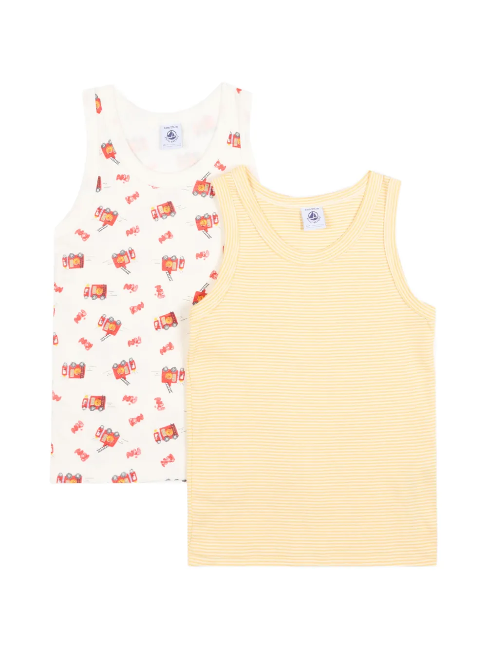 Petit Bateau graphic-print striped vest set (set of two) - Giallo