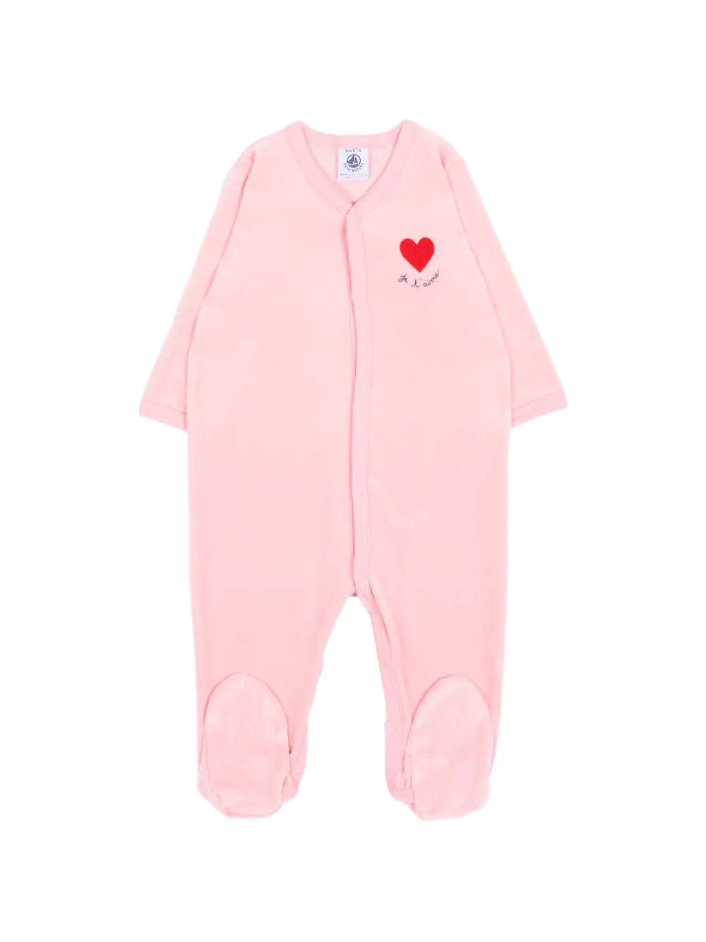 Petit Bateau heart-motif pajamas - Rosa
