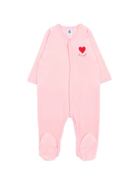 Petit Bateau heart-motif pajamas