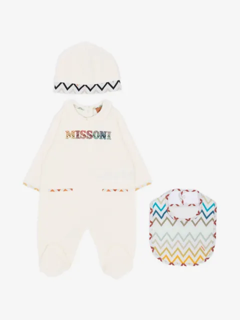 Missoni Kids set de pijamas con estampado en zigzag