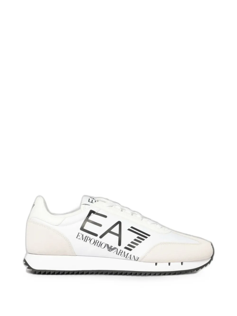 Ea7 Emporio Armani logo-print panelled sneakers Wit