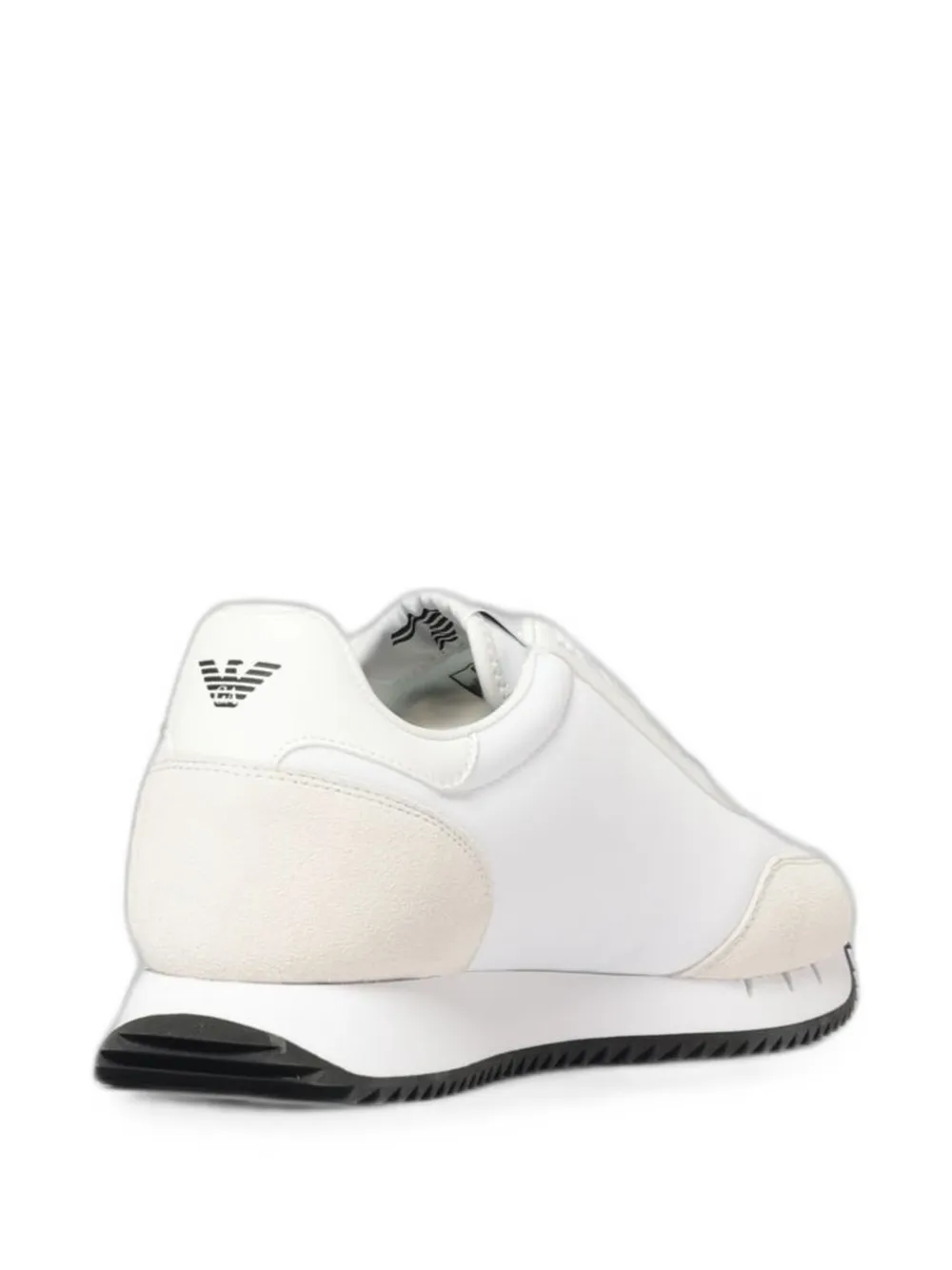Ea7 Emporio Armani logo-print panelled sneakers Wit