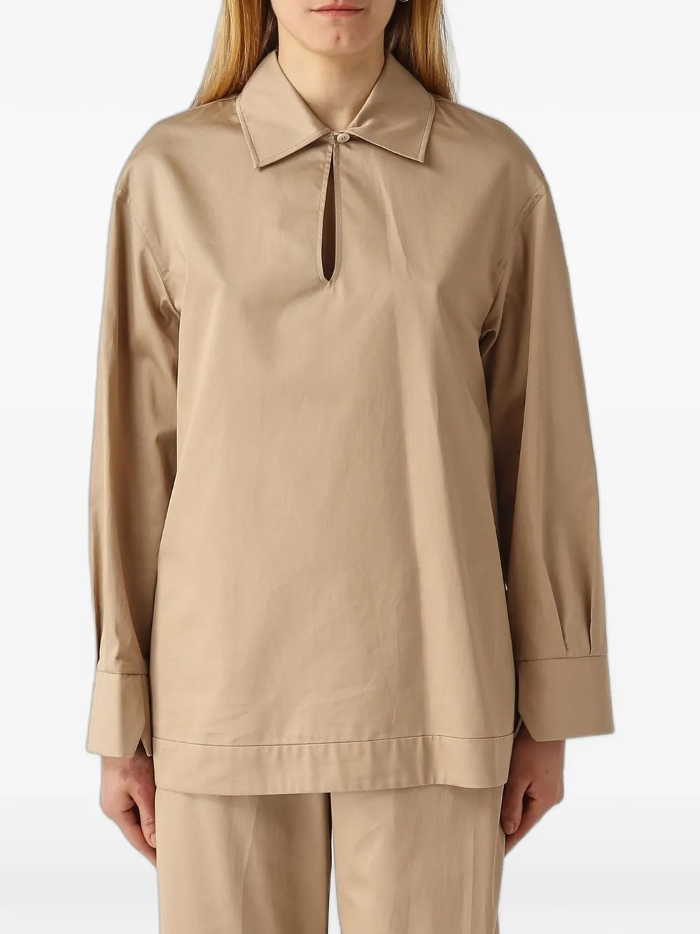 Max Mara cotton blouse - Toni neutri