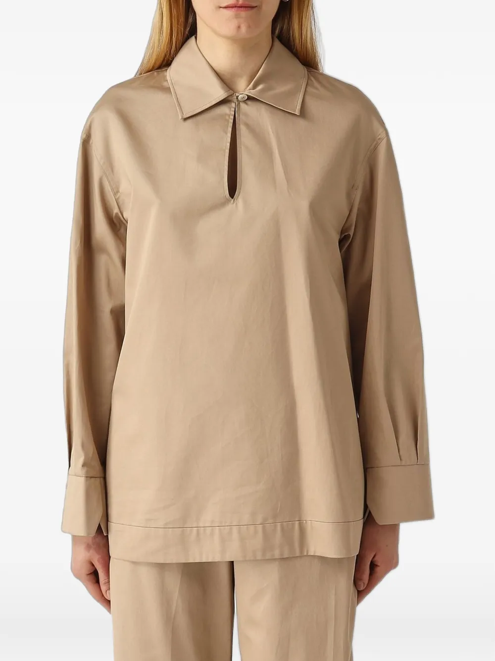 Max Mara cotton blouse - Toni neutri
