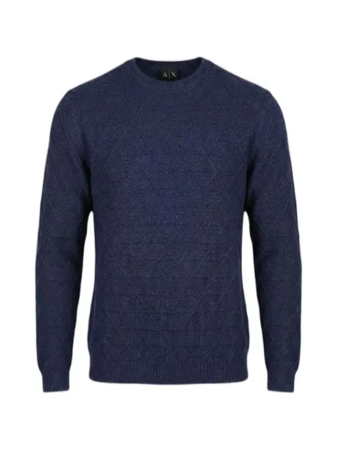 Emporio Armani diamond-knit sweater