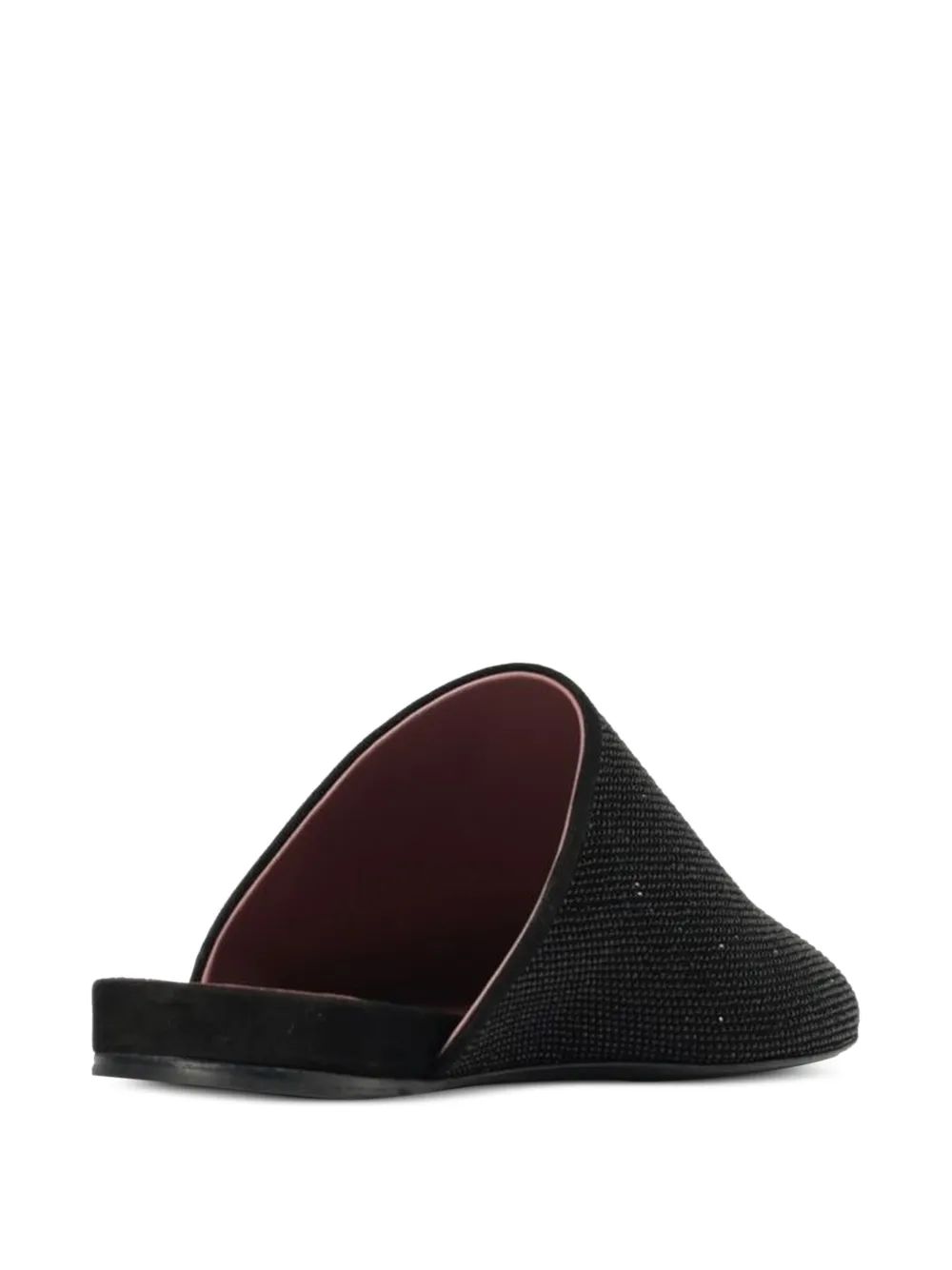 Premiata strass-embellished leather mules Zwart
