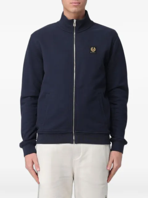 Belstaff logo-patch zip-up sweatshirt