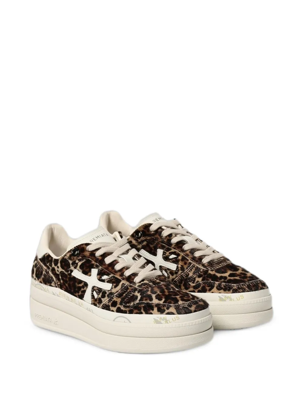 Premiata leopard-print platform sneakers Bruin
