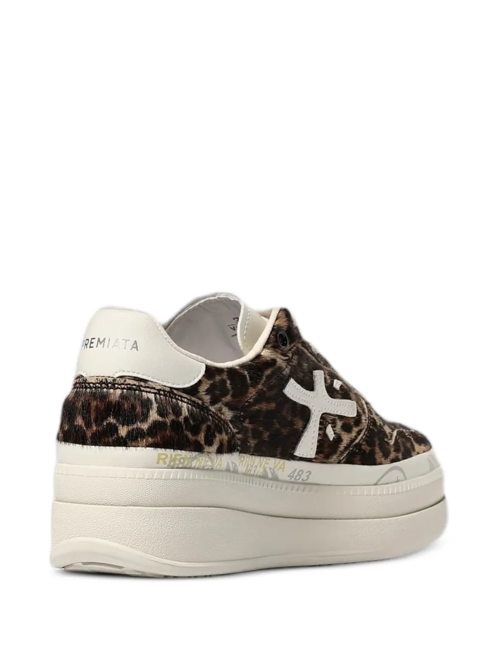 Premiata leopard-print platform sneakers Bruin