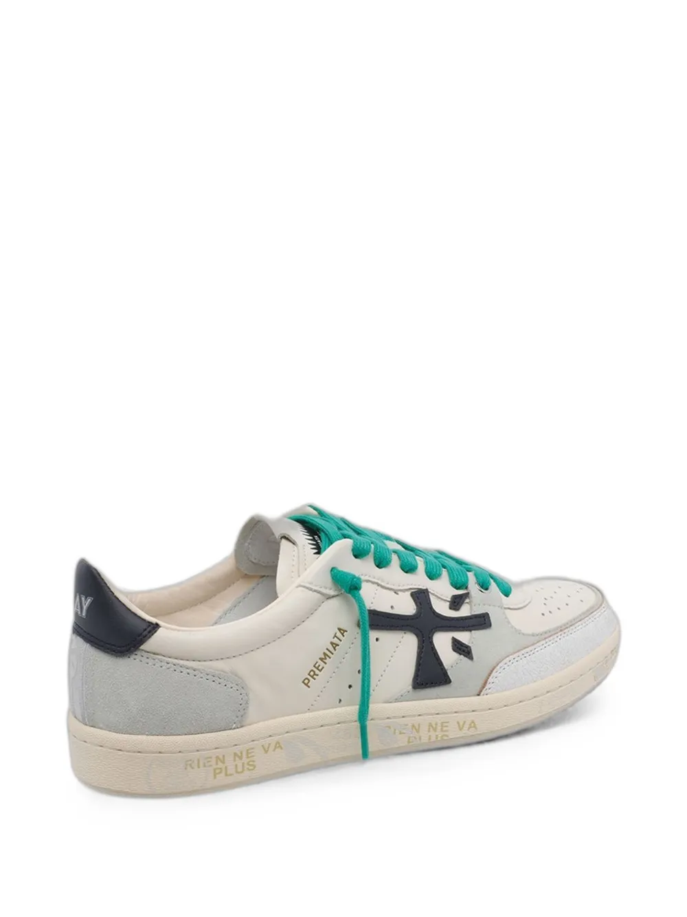 Premiata Clay logo-patch sneakers Beige