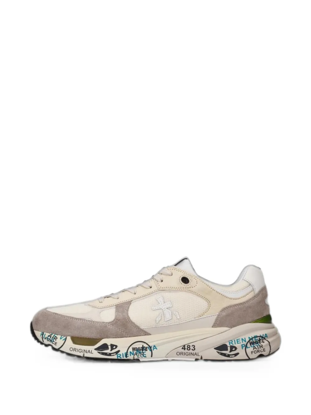 Premiata Mase panelled sneakers Beige