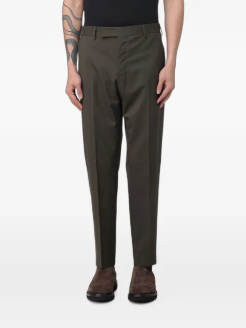PT Torino green gabardine trousers