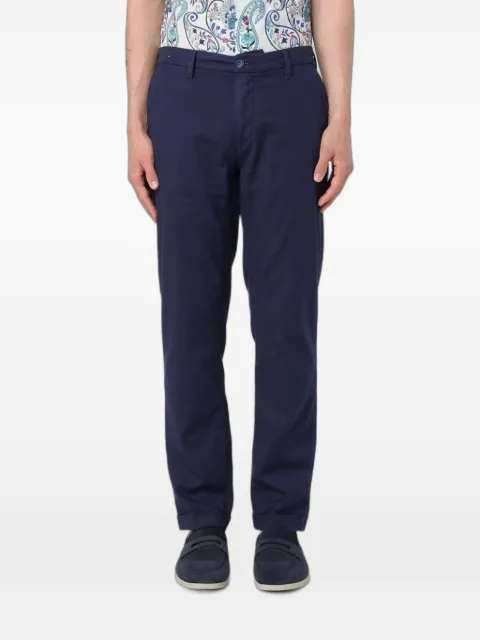 Re-Hash logo-patch chino trousers