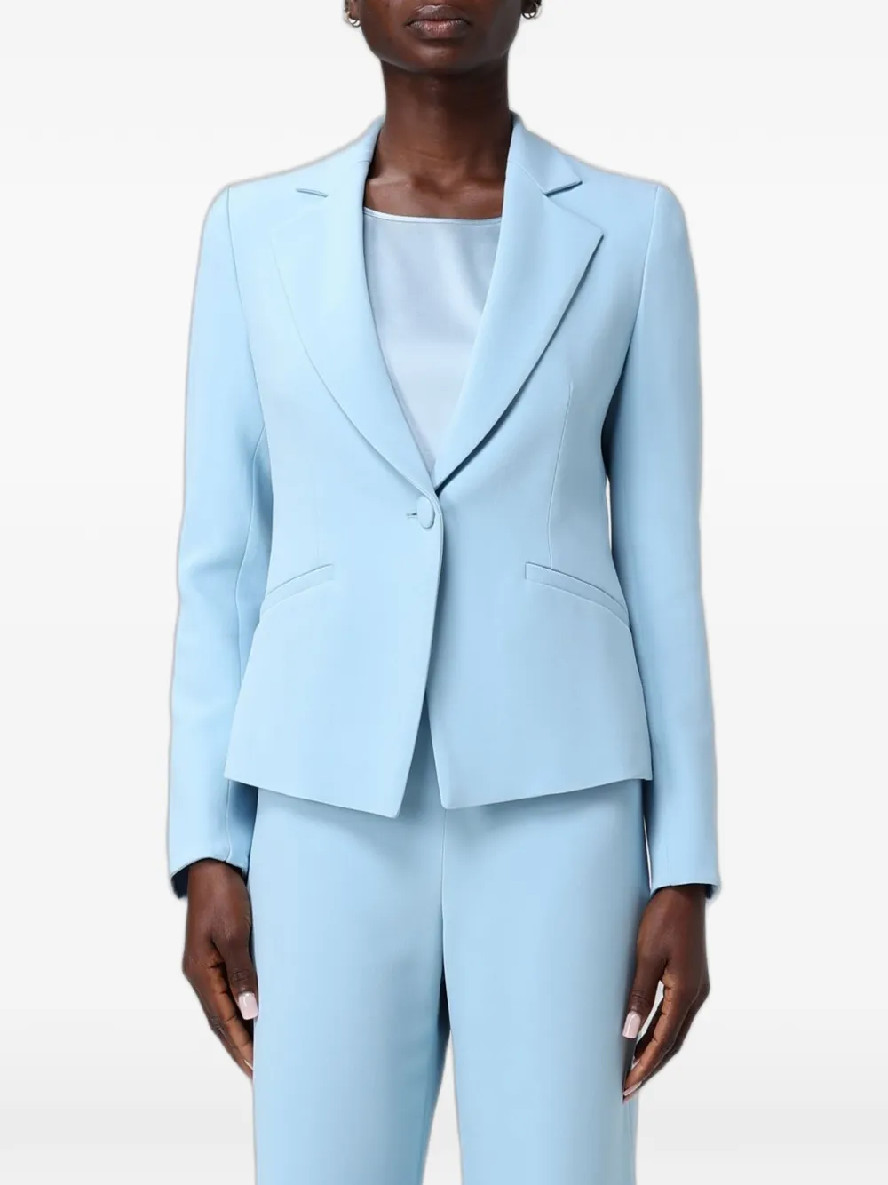 Emporio Armani single-breasted jacket - Blu