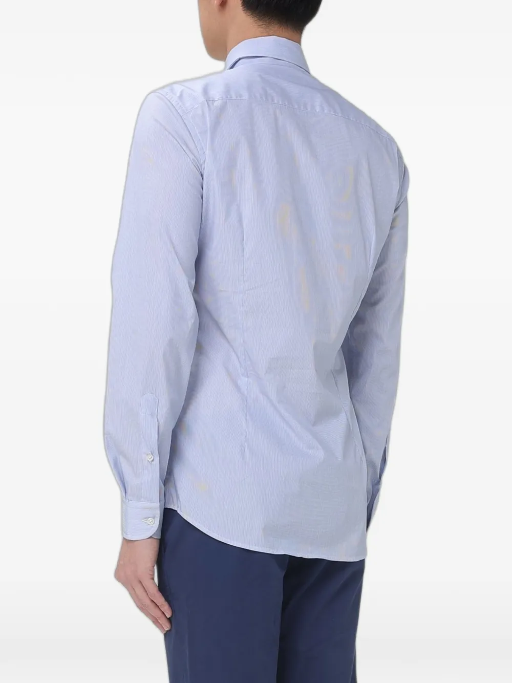 Fay Gestreept overhemd Blauw