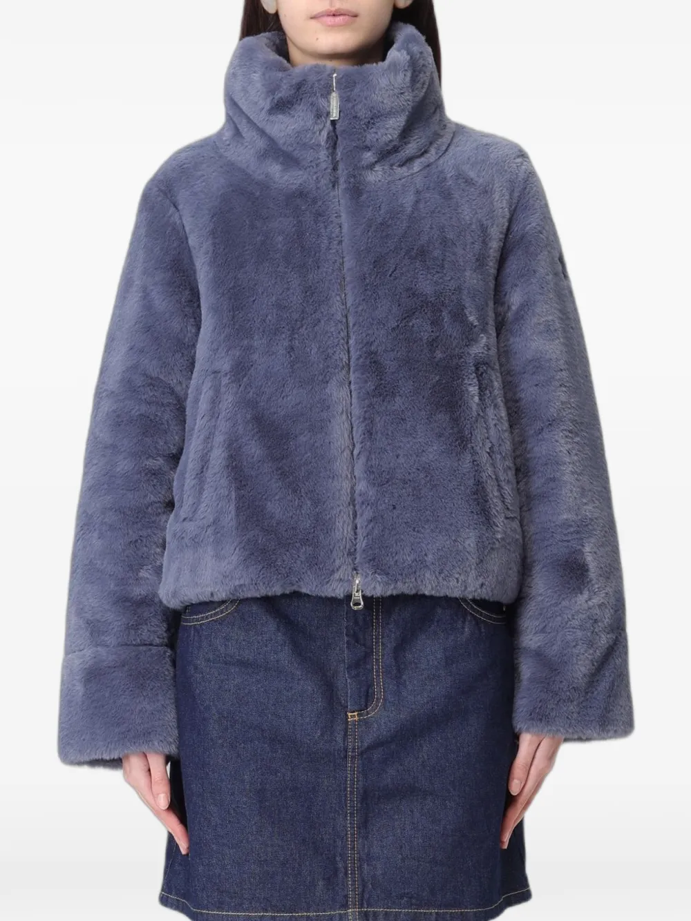 Colmar reversible faux-fur coat - Blu