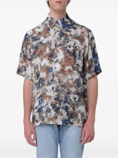 Armani Exchange abstract-print short-sleeve shirt