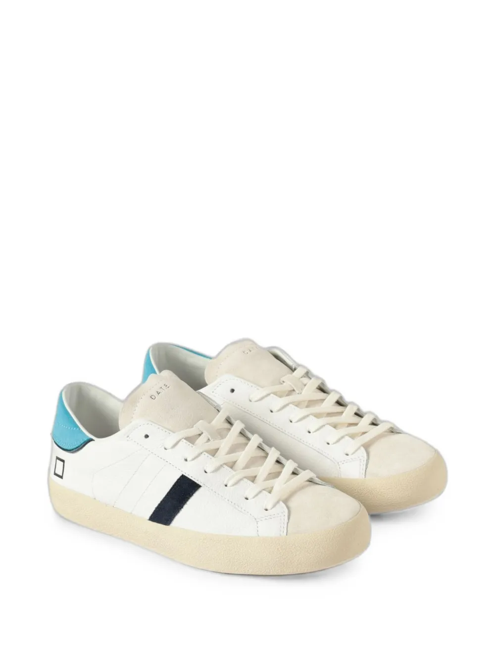 D.A.T.E. Hill logo-patch panelled sneakers Wit