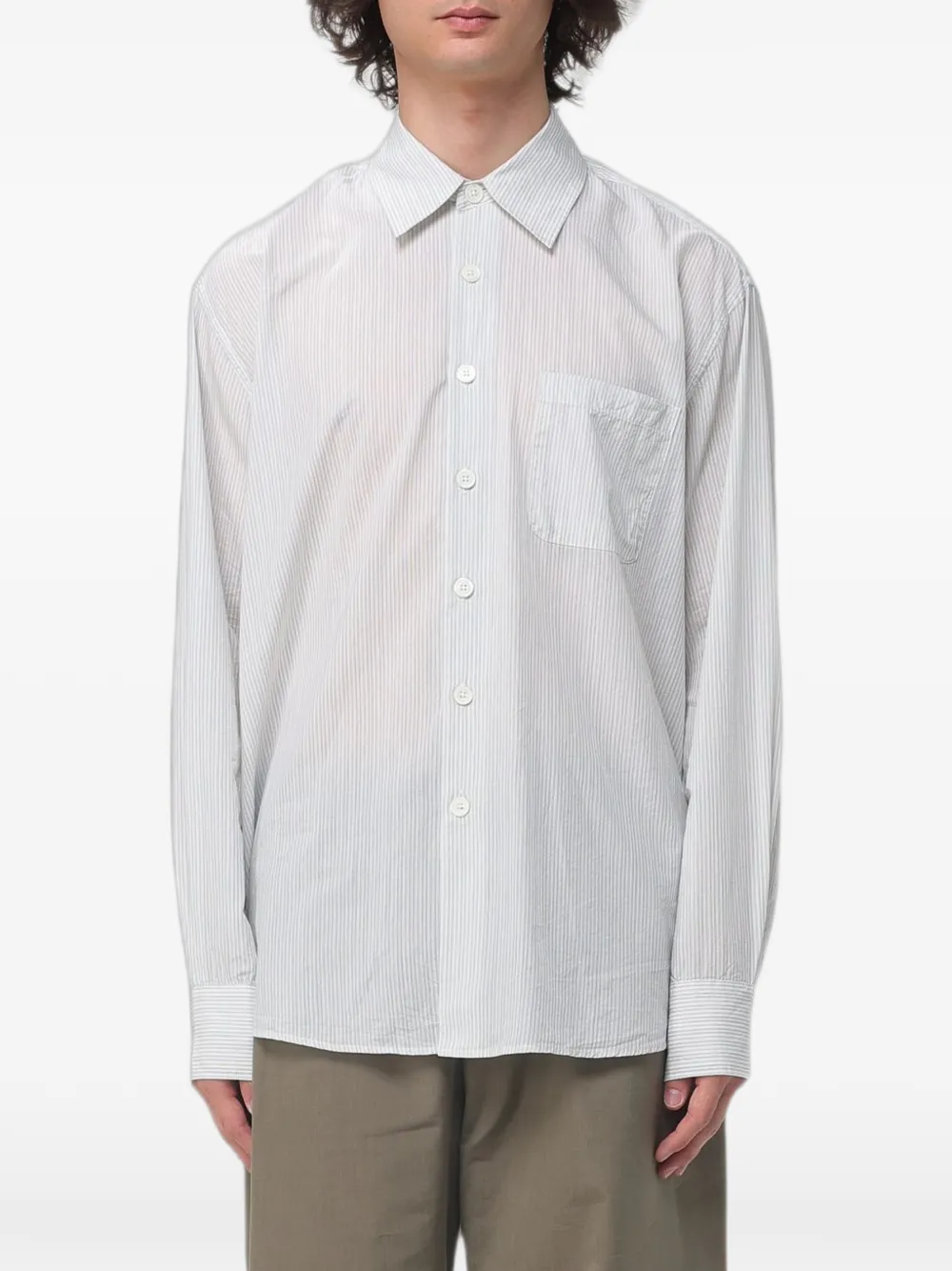 OUR LEGACY Above striped shirt - Weiß