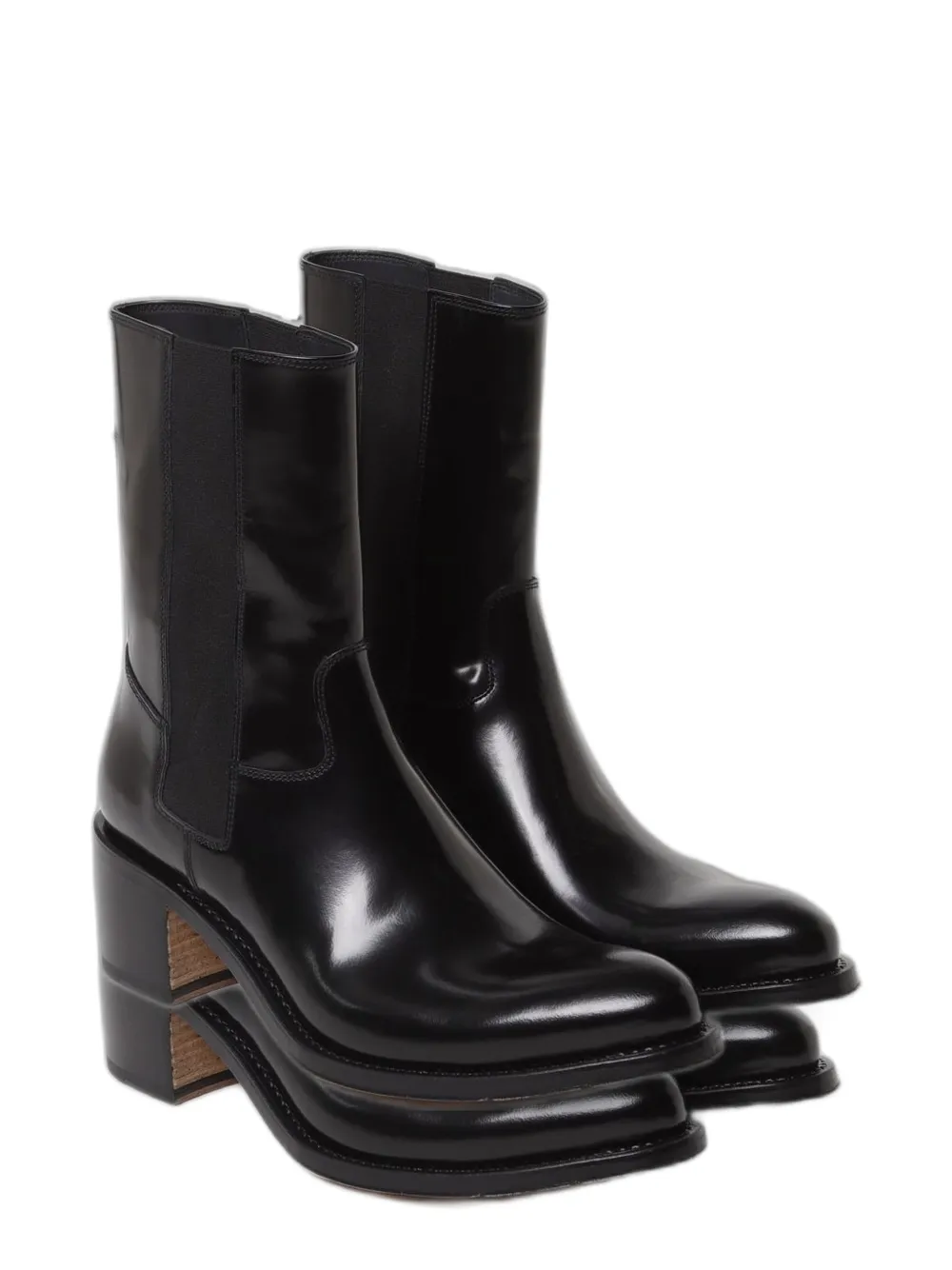 Premiata elasticated-panel boots Zwart