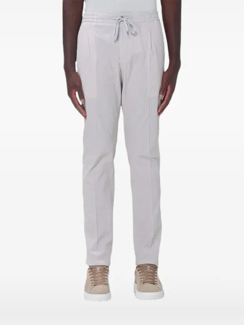 PT Torino drawstring seersucker trousers