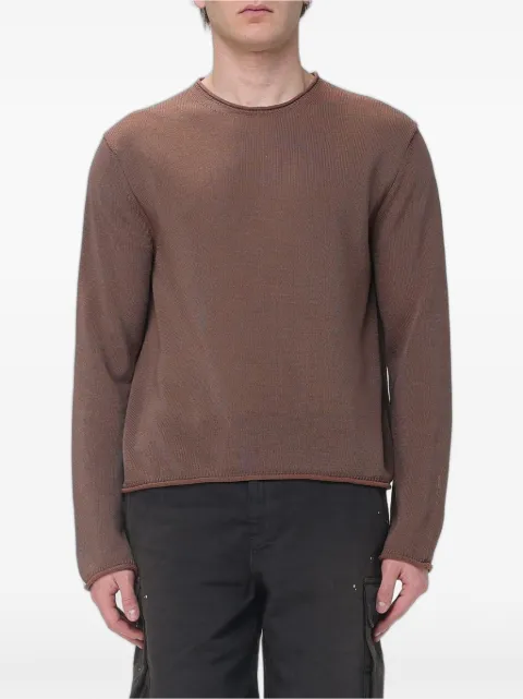 OUR LEGACY Rigid Popover raw-edge fine-knit sweater