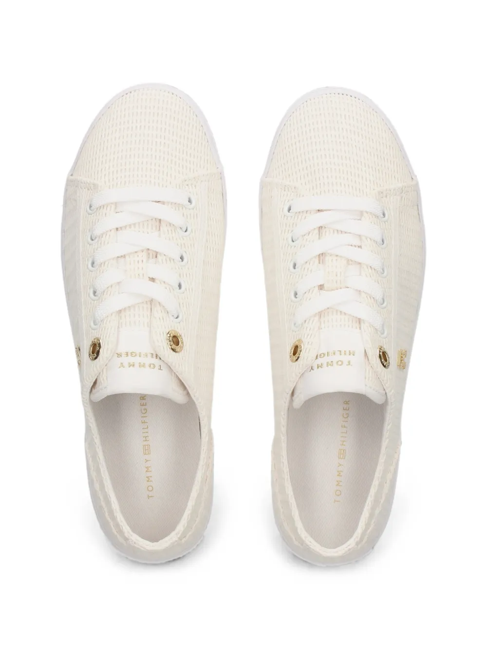 Tommy Hilfiger Sneakers met logoplakkaat Beige