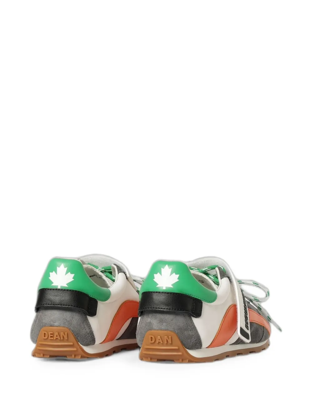 DSQUARED2 DC-642 leather-panel sneakers Grijs