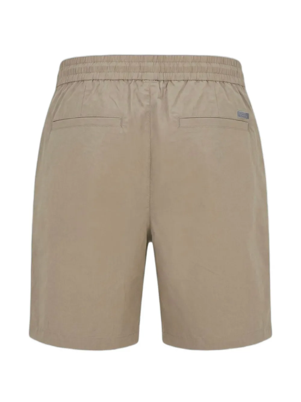 Emporio Armani elastische shorts met logoplakkaat Beige