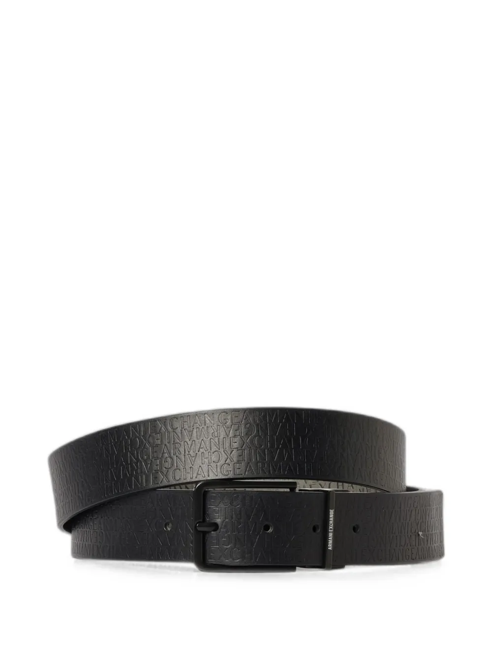 Emporio Armani reversible logo-print belt - Nero