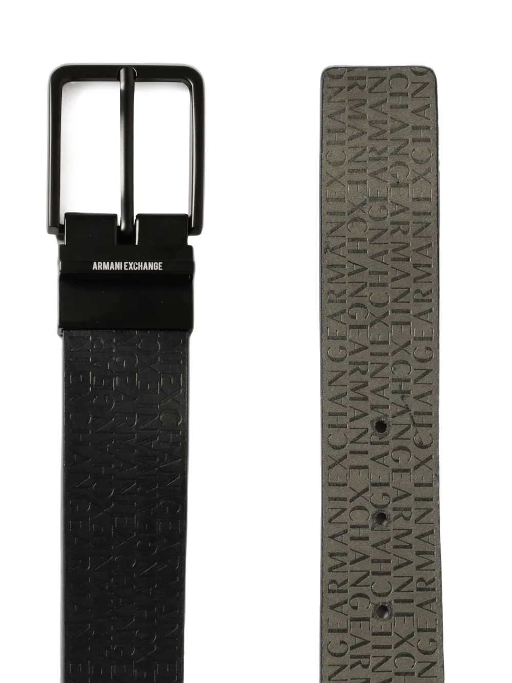 Emporio Armani Omkeerbare riem Zwart