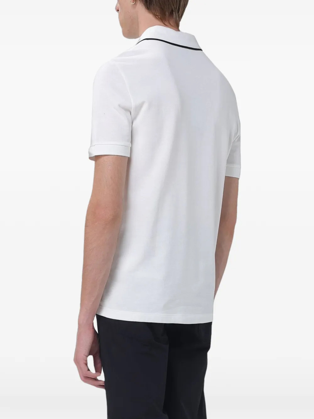 Emporio Armani T-shirt met geborduurd logo Wit