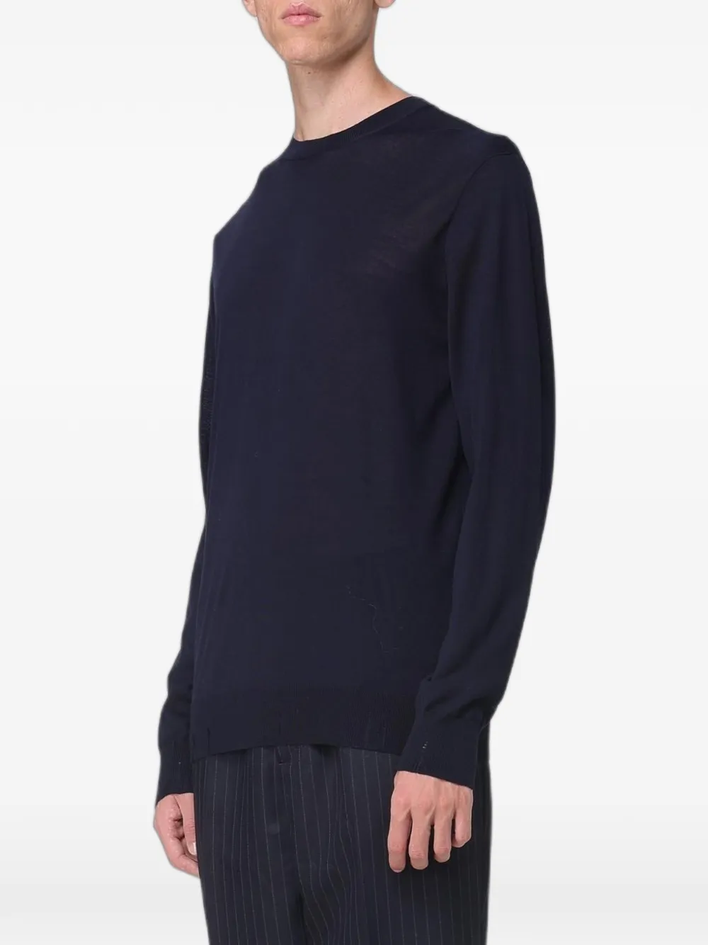 Golden Goose Wollen trui met ster-patch Blauw