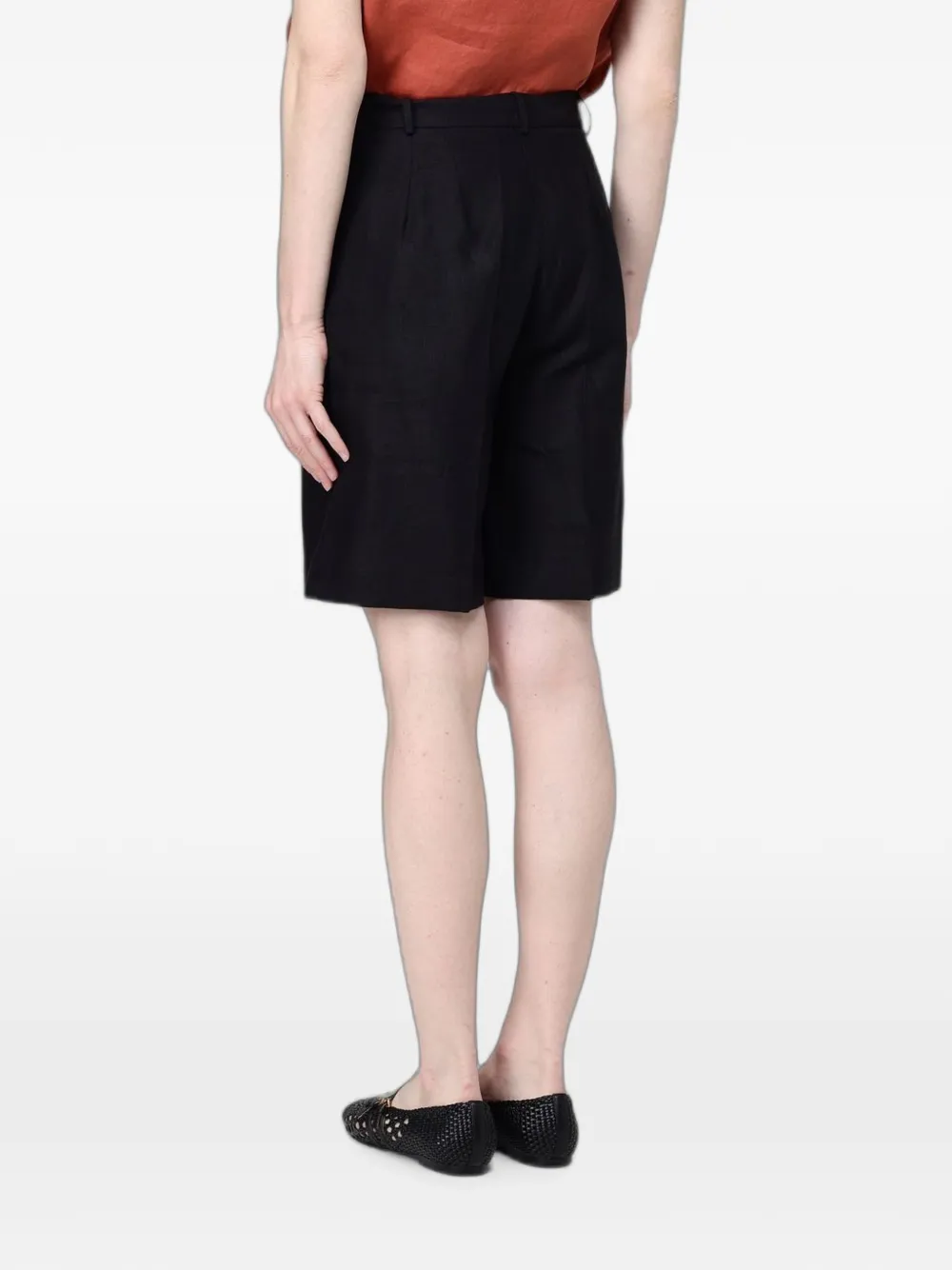Colmar Linnen shorts Zwart