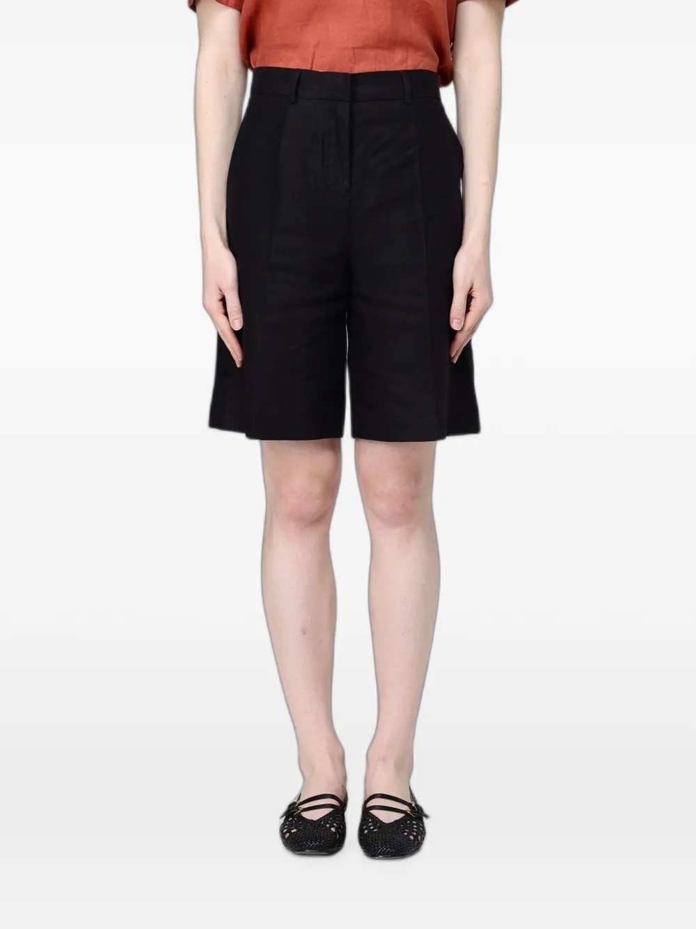 Colmar tailored linen shorts - Nero