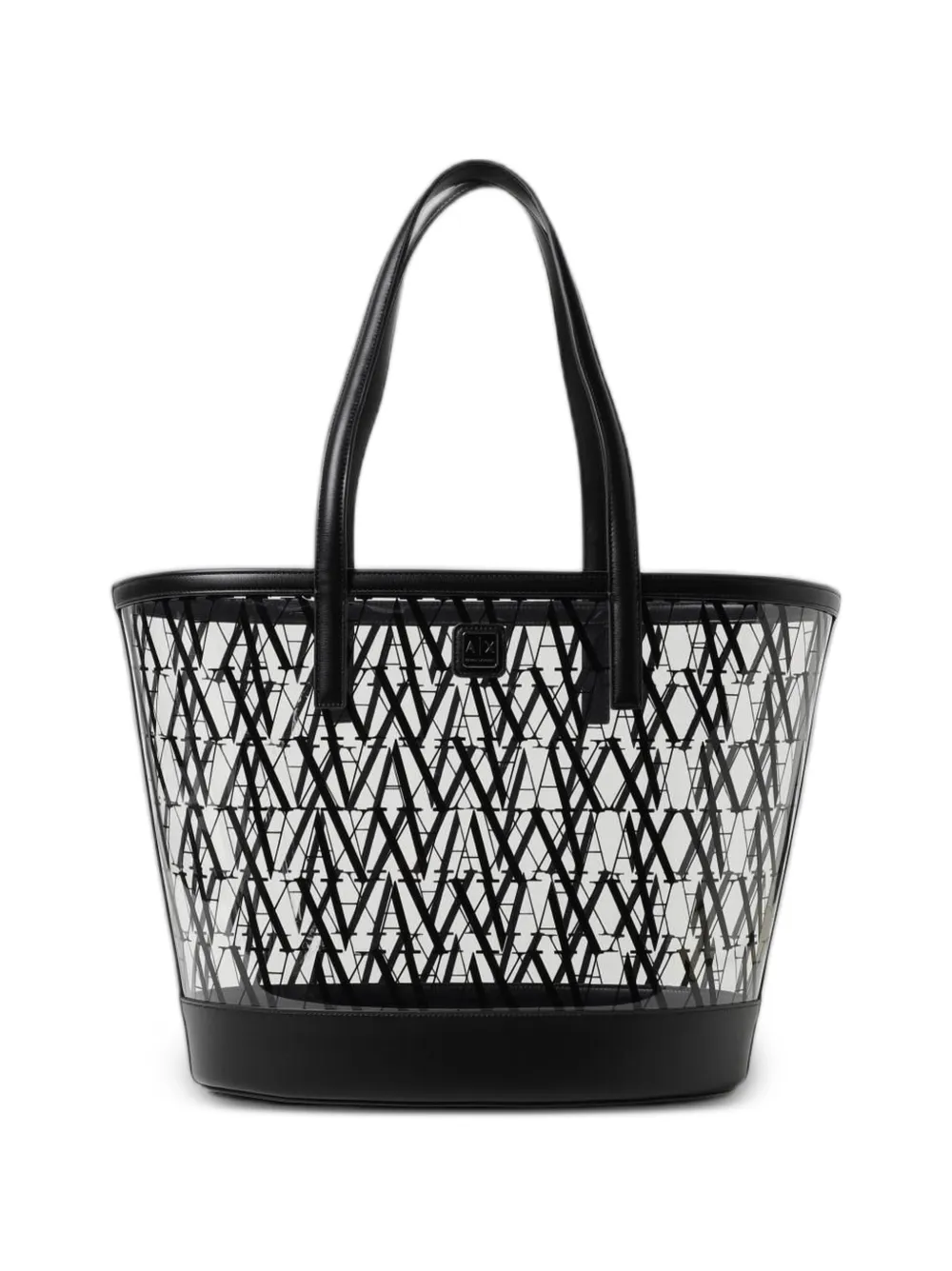 Armani Exchange logo-print shoulder bag - Nero