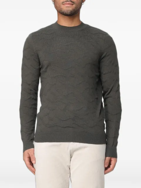 Emporio Armani textured-knit sweater