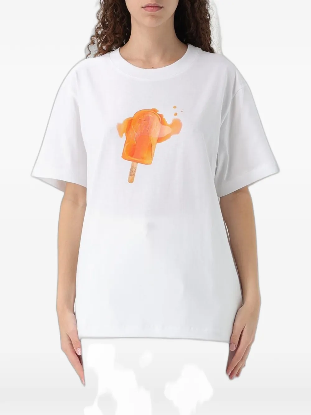 MOSCHINO JEANS graphic-print T-shirt - Bianco
