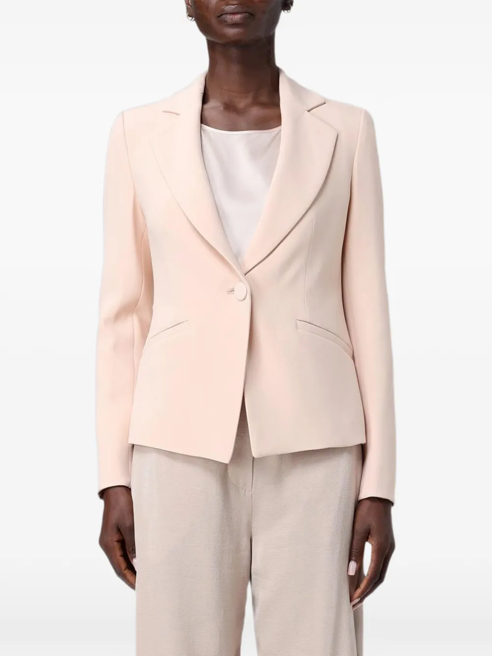 Emporio Armani single-breasted blazer - Toni neutri