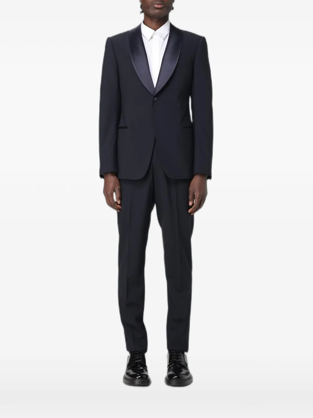 Emporio Armani shawl-lapel suit - Blu