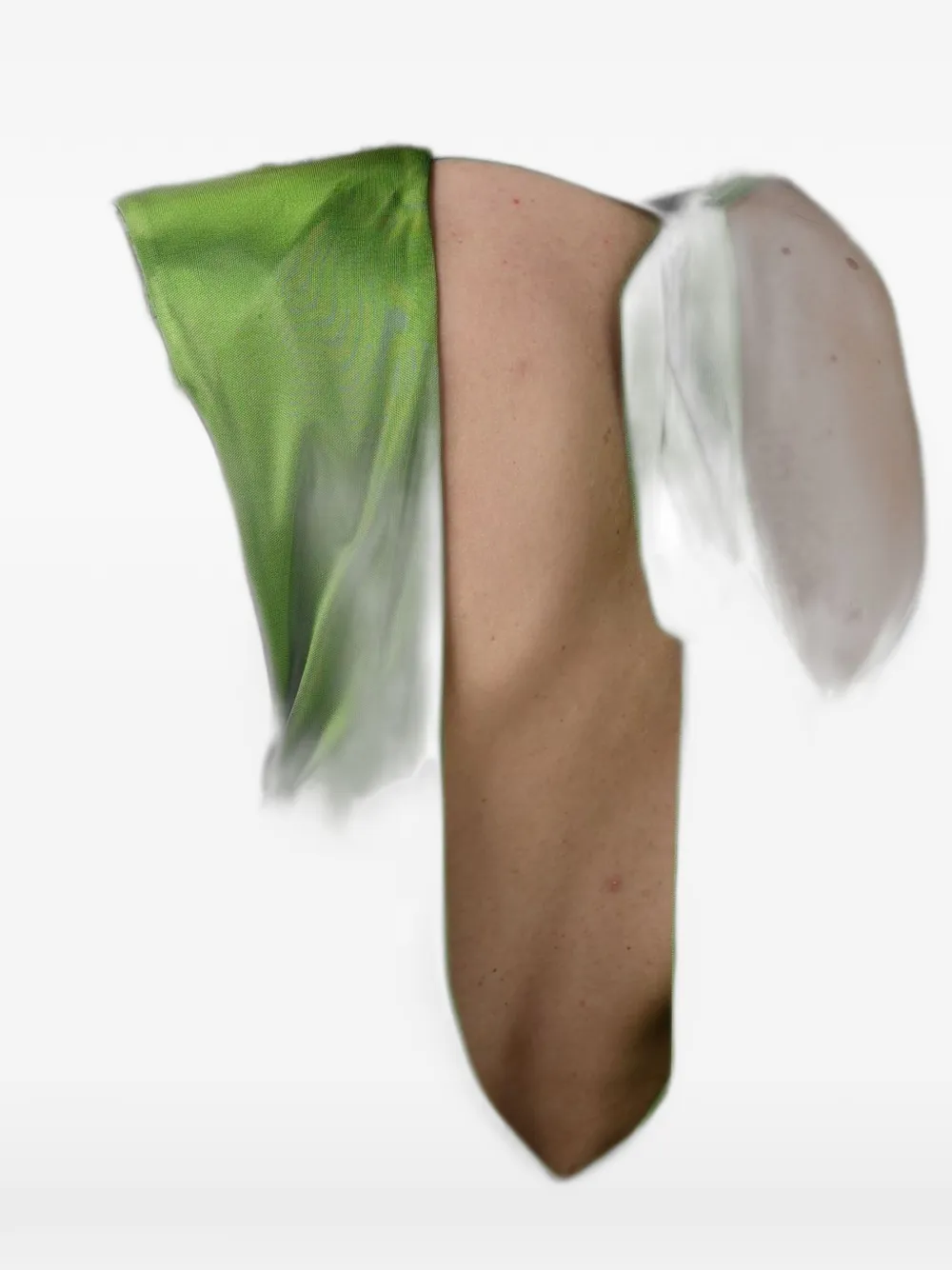 Elisabetta Franchi Gedrapeerde jurk Groen