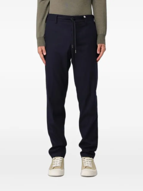Myths drawstring contrast-stitch trousers