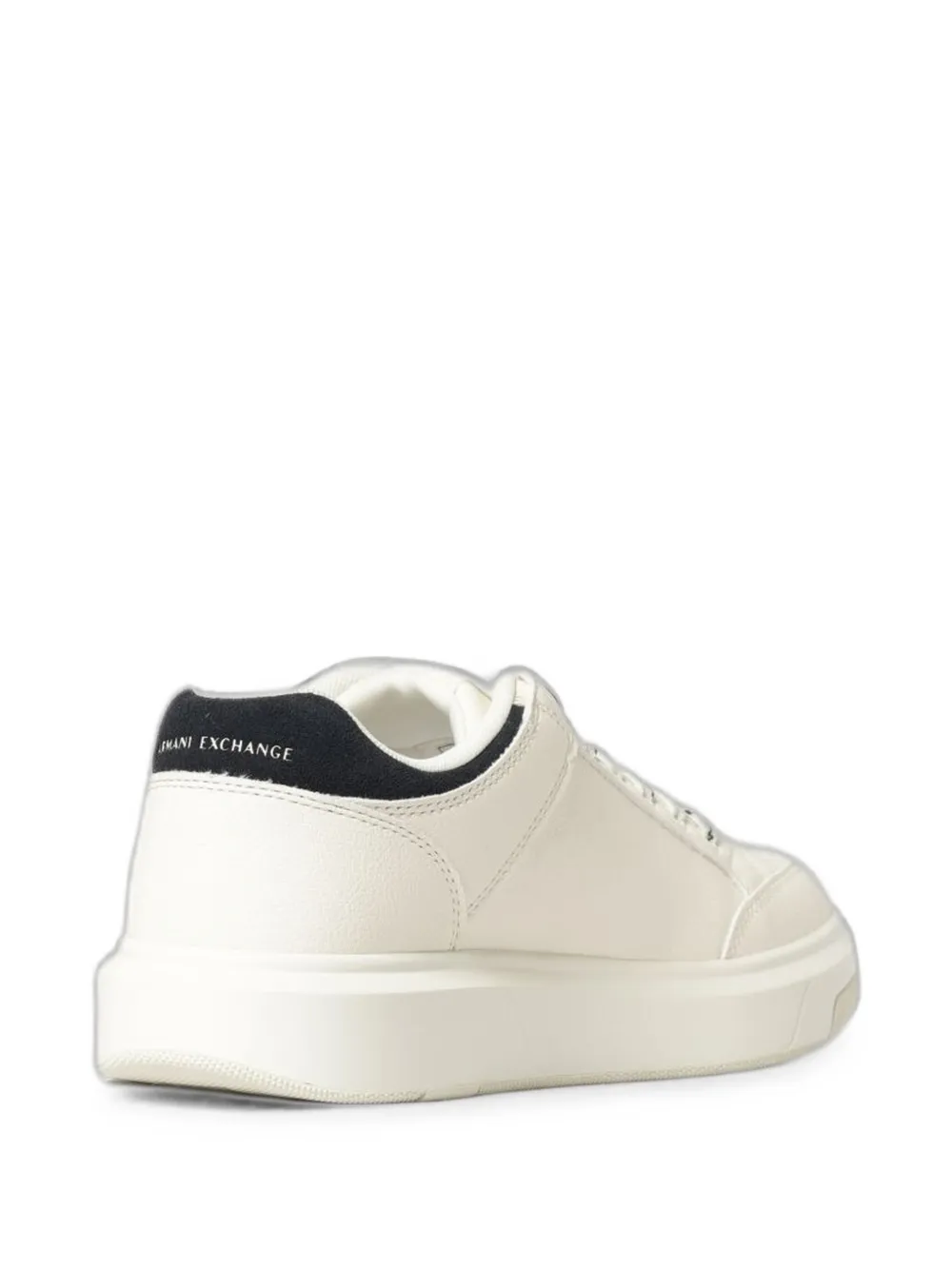 Emporio Armani logo-print lace-up sneakers Wit
